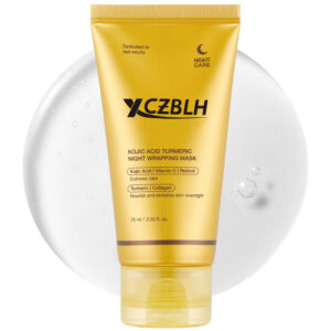 OEM/ODM Kojic Acid Turmeric Overnight Wrapping Peel Off Mask – Brightens & Defends Against Skin Stress for a Clear, Glowing Complexion, Korean Skincare, 2.53 fl. oz.
