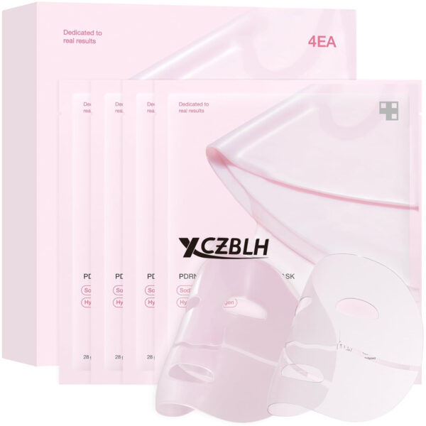OEM/ODM Salmon DNA PDRN pink collagen jelly gel mask | overnight face mask for glass glow skin- elasticity, hydrating, firming and moisturizing | korean skincare, 28g, 4ea