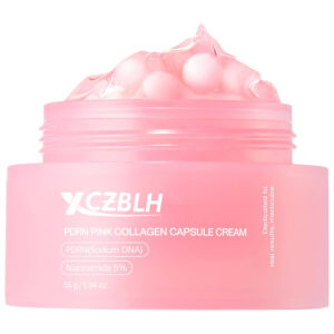 OEM/ODM Salmon DNA PDRN Pink Collagen Capsule Cream, Face Moisturizer | Lightweight Moisturizing Cream | PDRN, Niacinamide for Uneven Skin Tone, Glow hydration | Korean Skin Care 1.94 oz