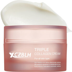 OEM/ODM Triple Collagen Cream - Hydrating & Firming Moisturizer with Hyaluronic Acid, Premium Elastin, Shea Butter - Wrinkle Care & Boosts Elasticity - Korean Skincare, 1.69 oz