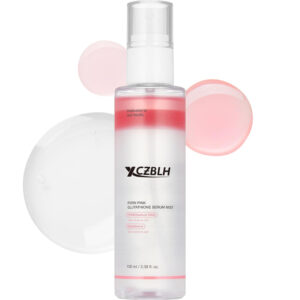 OEM/ODM PDRN Pink Peptide Spray Serum I Pink Glass Glow Serum Mist for Moisturizer, Soothing and Firming, Uneven skin tone, Rose PDRN & Peptide & Niacinamide, Korean skin care (100ml /3.38 fl. oz.)