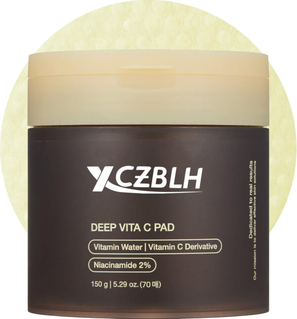 OEM/ODM Deep Vita C Facial Pads, Vitamin C Toner Pads for Uneven Skin Tone, 500,000PPM of vitamin water & 3 types of vitamin, Hydrating & Resurfacing (70 sheets)