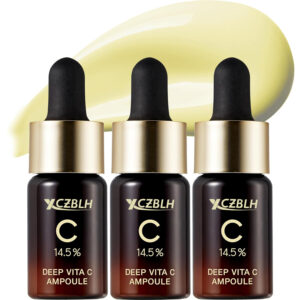 OEM/ODM Deep Vita C Serum 2.0 || 14.5% Pure Vitamin C reduce the appearance of hyperpigmentation, dark spots, and blemishes | 16 self-tests complete | Korean skincare (10g * 3 bottles)