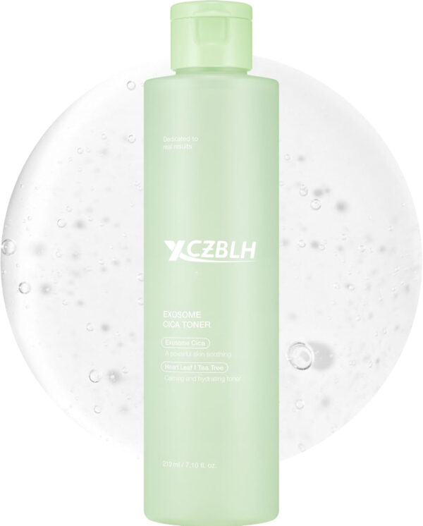 OEM/ODM Exosome CICA Toner | Daily Soothing Toner with Exosome CICA, Heartleaf, Tea Tree, 12 Kinds of CICA | Low Irritation, Sebum Care Korean Skin Care, for Stressed Skin (210ml / 7.10 fl.oz.)