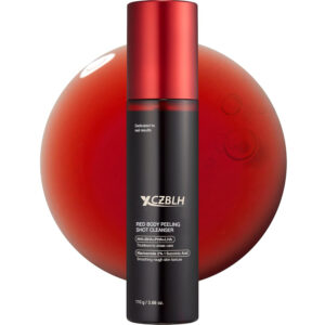 OEM/ODM Red Body Peeling Shot, AHA + BHA Exfoliating Body Spray for Summer-Ready Smooth Skin, Treats Strawberry Skin, Bumps & Breakouts, 3.88 oz