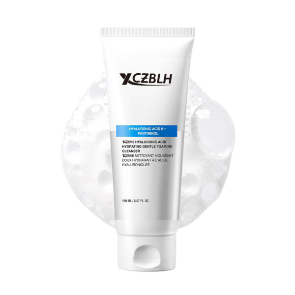OEM/ODM Hydrating Gentle Foaming Cleanser, Hyaluronic Acid, Glycerin, Zinc, Panthenol, Korean Face Wash for Dry Skin, for Double Cleansing, Korean Skincare (150ml/5.07fl oz.)