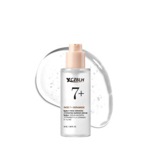 OEM/ODM RICE CERAMIDE 7 HYDRATING BARRIER SERUM, Brightening, Hydrating Serum for Face, Rice, Hyaluronic Acid, Niacinamide, Fragrance-free, Non comodogenic, Glass Skin, Korean Skin Care, 50ml/1.69fl.oz.