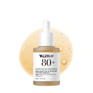 OEM/ODM Heartleaf 80 Soothing Ampoule, Hydration Facial Serum for Glass Skin, Panthenol, Hyaluronic Acid, Non-Greasy, Gentle Formula, Lightweight Essence, Vegan, Korean Skin Care, 30ml/1.01 fl.oz