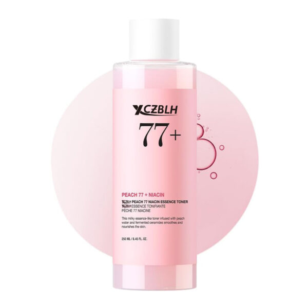 OEM/ODM Peach 77 Niacin Essence Toner 250ml / Brightening Toner for Face, Niacinamide, Panthenol, Ceramides, Facial Toner for Glass Skin, Korean Skin Care (8.45 fl.oz.)
