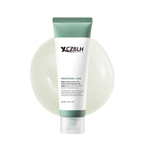 OEM/ODM Heartleaf LHA Moisture Peeling Gel, Gentle Exfoliation, Hydrating Facial Peel, Pore Care, Dead Skin Removal, Natural Cellulose for Soothing, Vegan, Korean Skin Care (120ml/4.05 fl.oz.)