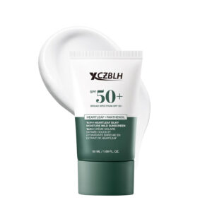 OEM/ODM Heartleaf Silky Moisture Mild Sunscreen, Broad Spectrum SPF 50+ with Moisturizing Formula, Lightweight Korean Sunscreen, Natural finish, Vegan, korean skin care 50ml / 1.69 fl. oz.