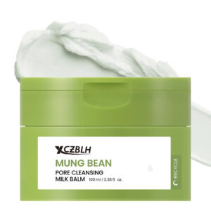 OEM/ODM Mung Bean Pore Cleansing Milk Balm (3.38 fl.oz/100ml) | Fragrance-Free | Korean Makeup Remover for Sensitive Skin | Non-Greasy Sorbet Texture with Ceramides | All-in-One Facial Cleanser