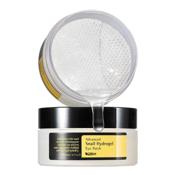 OEM/ODM Advanced Snail Hydrogel Eye Patch (60pc), Gel Serum Mask, Puffy Undereye Treament, Fine Lines, Refresh, Hydrate| Paraben free, Korean Skin Care