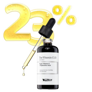 OEM/ODM Pure Vitamin C 23% Serum with Vitamin E & Hyaluronic Acid, Brightening & Hydrating Facial Serum for Fine Lines, Uneven Skin Tone & Dull Skin, 0.7oz/20g, Korean Skin Care