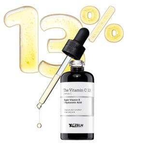 OEM/ODM Pure Vitamin C 13% Serum with Vitamin E & Hyaluronic Acid, Hydrating Facial Serum for Fine Lines, Uneven Skin Tone & Dull Skin, 0.67fl.oz/20ml, Korean Skin Care