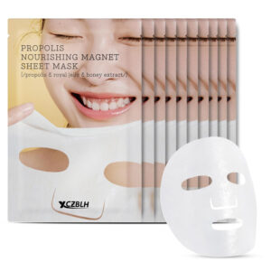 OEM/ODM Propolis Nourishing Sheet Mask 10 EA, Soothing & Plumping Honey Serum, Leave-on Face Mask for Healthy Glow & Deep Moisture, Not Tested on Animals, No Parabens, No Sulfates, Korean Skin Care