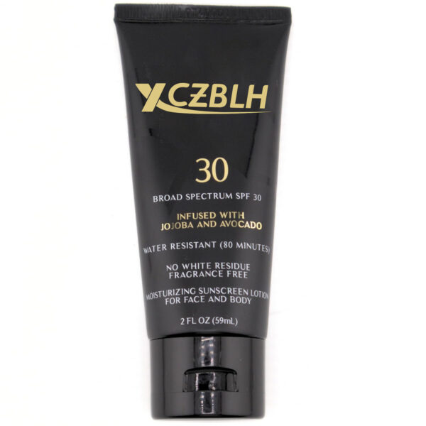 OEM/ODM Moisturizing Sunscreen Lotion SPF 30, No White-Residue for Melanin Rich Skin (2 Fl. Oz.)