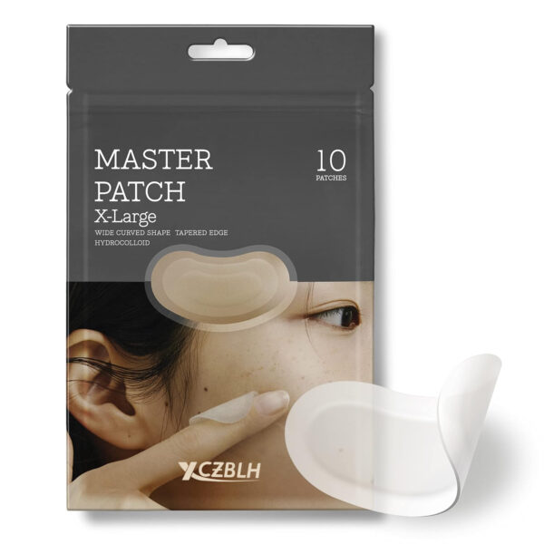 OEM/ODM Master Patch Intensive | Oval-Shaped Hydrocolloid Pimple Patch with Tea Tree Oil & Salicylic Acid | Quick & Easy Blemish, Zit, Spot Treatment (10 Patches (X-Large), 10, Count)