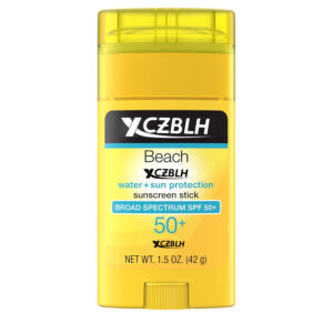 OEM/ODM Beach Defense Sunscreen Stick SPF 50, Hands-Free Application, Hawaii Reef Act 104 Compliant, Octinoxate & Oxybenzone Free, Sunscreen for Face & Body, Travel Size, 1.5 oz