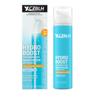 OEM/ODM Hydro Boost Hyaluronic Acid Face Moisturizer with Sunscreen, Broad Spectrum SPF 50, Fragrance Free Facial Moisturizer to Hydrate & Soothe Dry Skin, 1.7 fl. oz