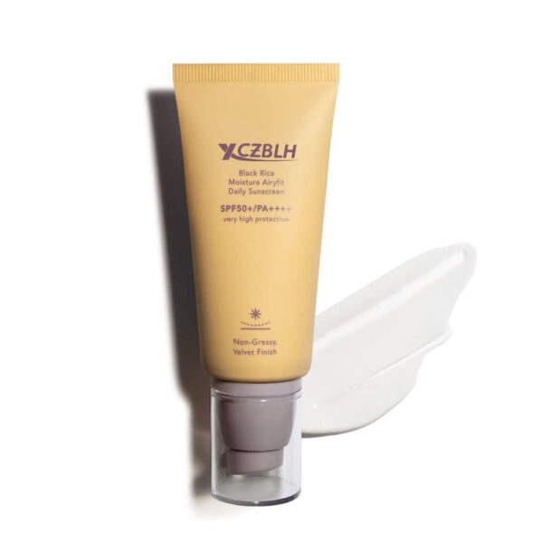 OEM/ODM Black Rice Moisture Airyfit Daily Sunscreen 1.69fl.oz - Velvet Finish, No White Cast, Hydrating, Moisturizing, Korean Skin Care, Vegan, Clean Beauty