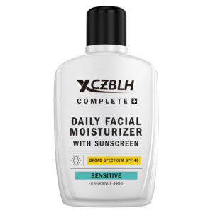 OEM/ODM Complete+ Face Moisturizer with Sunscreen SPF 40, For Sensitive Skin, Broad Spectrum Sun Protection, Fragrence-Free - No White Cast on All Tones, Nourishes Moisture Barrier - Ceramides, 6 Oz