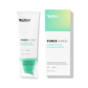 OEM/ODM Cosmetics Force Shield Superlight Sunscreen SPF 30 - Everyday SPF 30 for Acne-Prone Skin with Zinc Oxide, Green Surge, and Extremolytes - Fragrance Free and Reef Safe (50 ml)