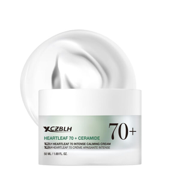 OEM/ODM Heartleaf 70 Intense Calming Cream with Ceramide, Panthenol, Heartleaf extract, Korean Skin care - (50ml /1.69Fl. Oz)